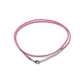 Waxed Pendant Cord -  2Mm X 55cm - Pink 102